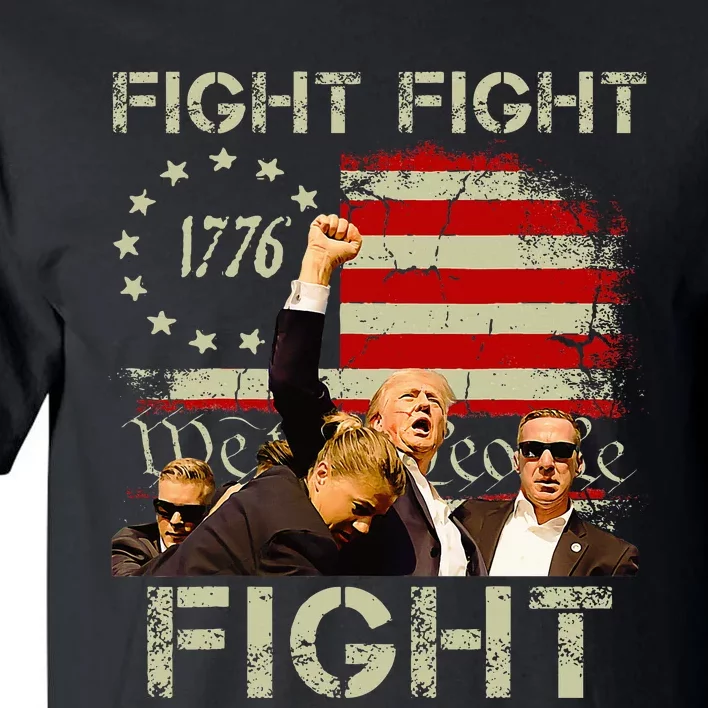 Trump Fight Fight Fight Trump Signals To Americans To Fight Tall T-Shirt