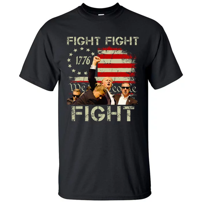 Trump Fight Fight Fight Trump Signals To Americans To Fight Tall T-Shirt