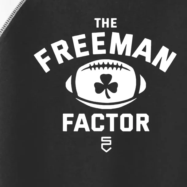 The Freeman Factor Funny Irish American Football Player Fan Toddler Fine Jersey T-Shirt