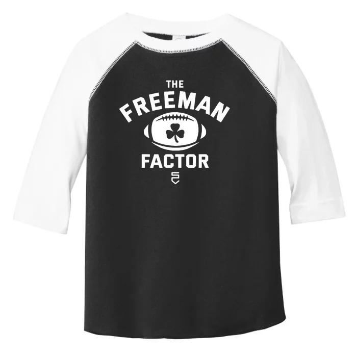 The Freeman Factor Funny Irish American Football Player Fan Toddler Fine Jersey T-Shirt