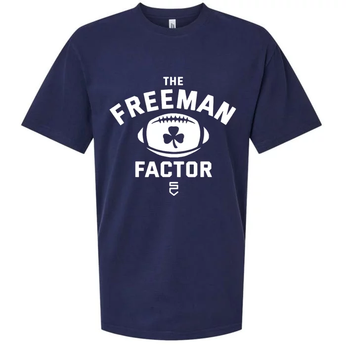 The Freeman Factor Funny Irish American Football Player Fan Sueded Cloud Jersey T-Shirt