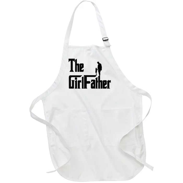 The Father Funny Dad Daddy Daughter Fathers Day Premium Full-Length Apron With Pocket