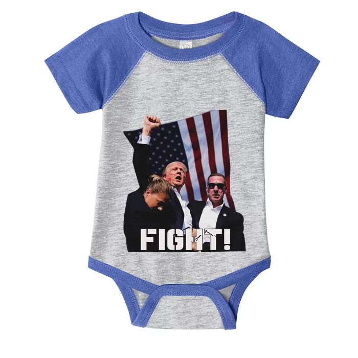 Trump Fighting For Supporters And Americans Infant Baby Jersey Bodysuit