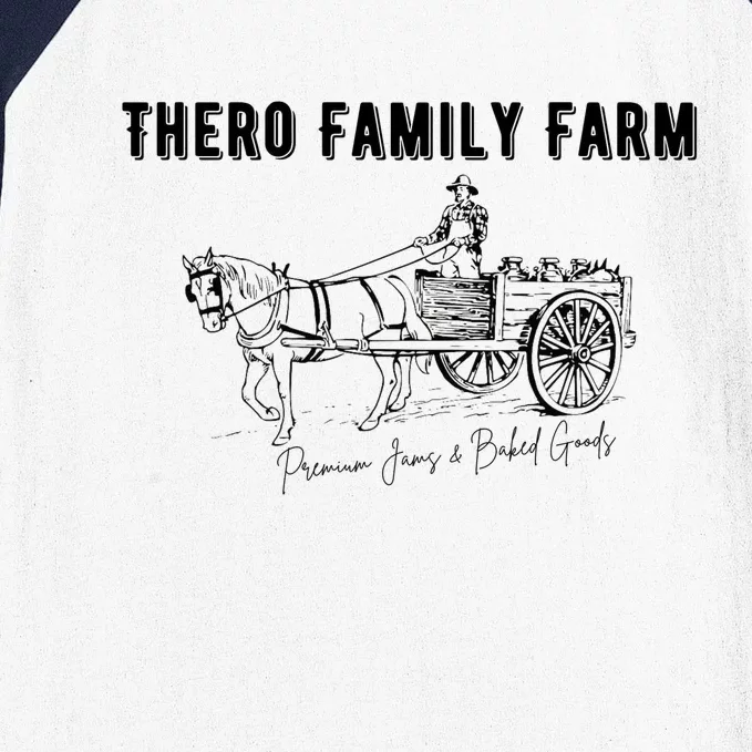 Thero Family Farm Premium Jams And Baked Goods Baseball Sleeve Shirt