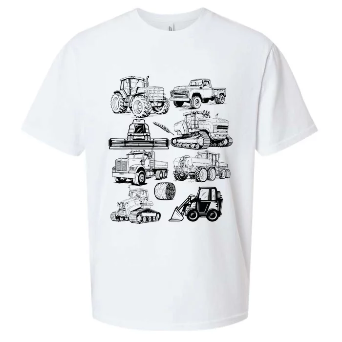 Tractor Farmer Farming Farm Trucks Sueded Cloud Jersey T-Shirt