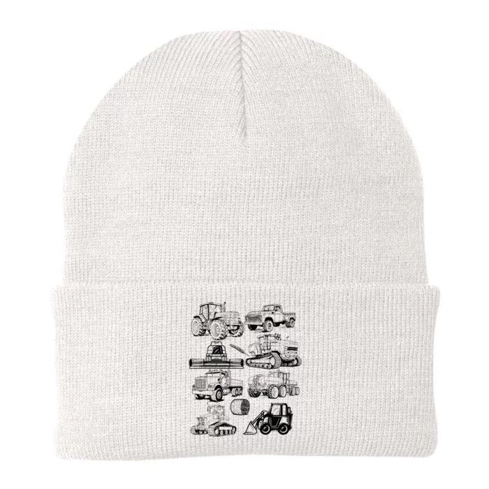 Tractor Farmer Farming Farm Trucks Knit Cap Winter Beanie