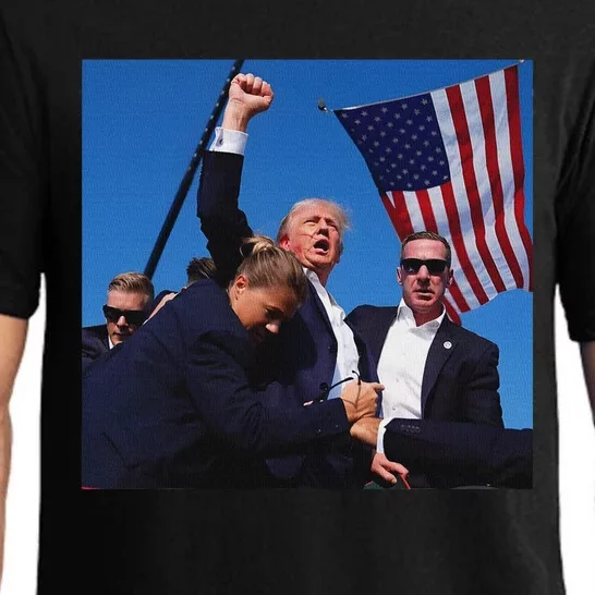 Trump Fight Fist 2024 Strong Support Pajama Set