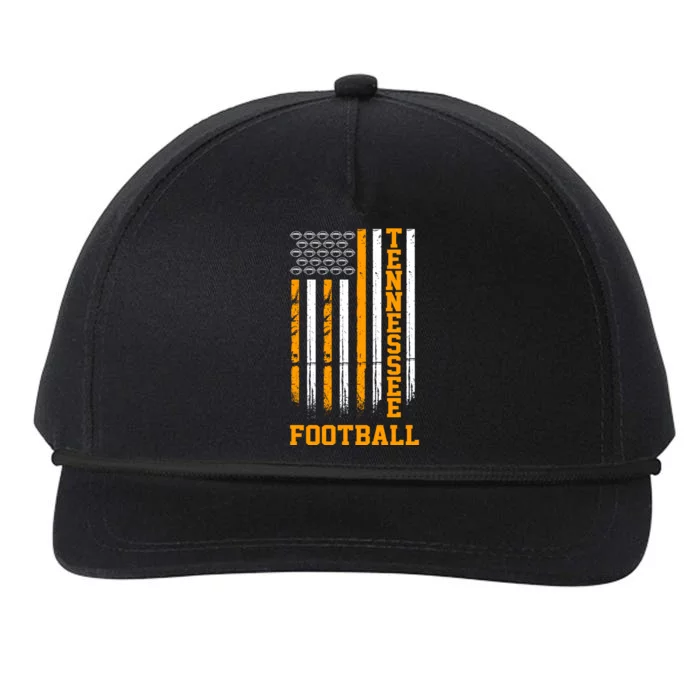 Tennessee Football Fan American Flag Snapback Five-Panel Rope Hat