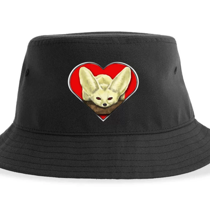 Tiny Fennec Fox Sustainable Bucket Hat