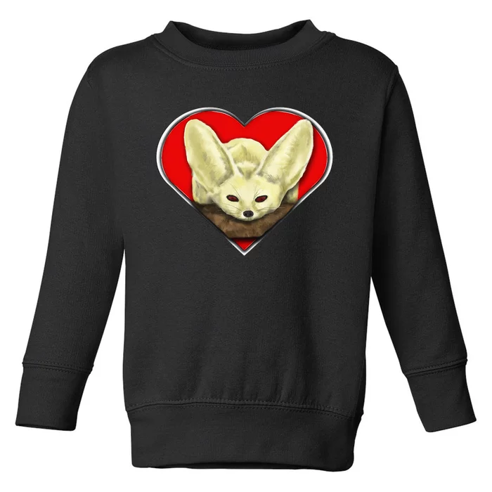 Tiny Fennec Fox Toddler Sweatshirt