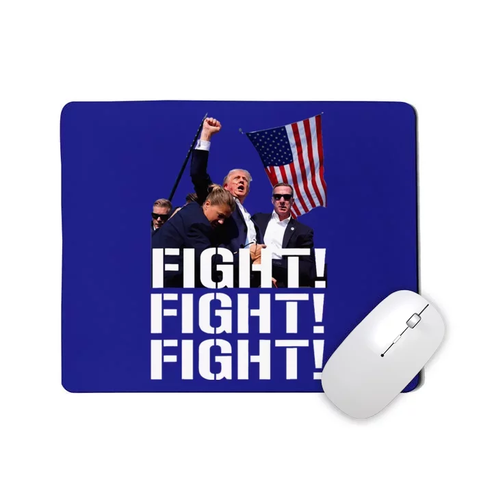 Trump Fight Fight Fight Trump Defiant Trump Shot Fist Pump Mousepad