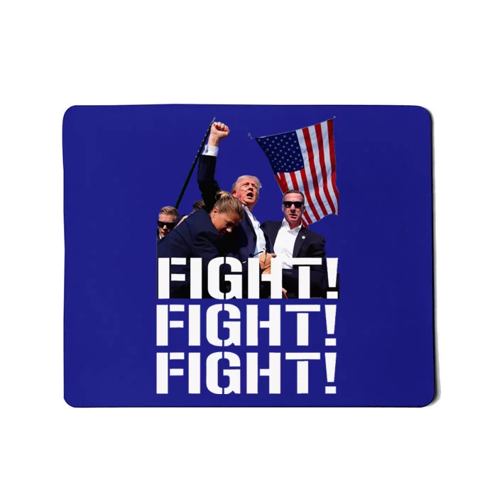 Trump Fight Fight Fight Trump Defiant Trump Shot Fist Pump Mousepad