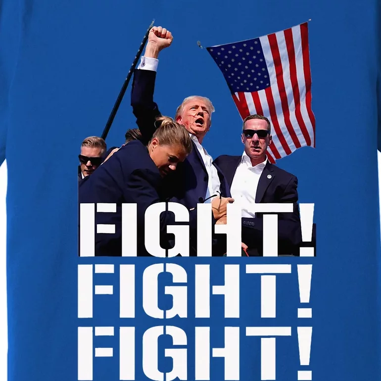 Trump Fight Fight Fight Trump Defiant Trump Shot Fist Pump Premium T-Shirt