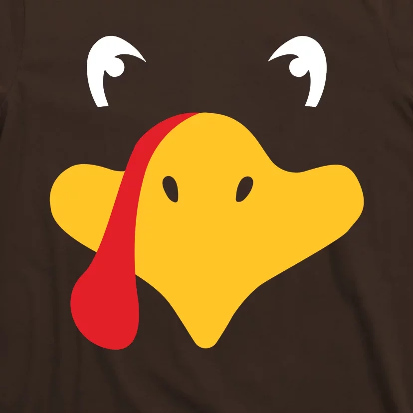 Turkey Face Funny Thanksgiving T-Shirt