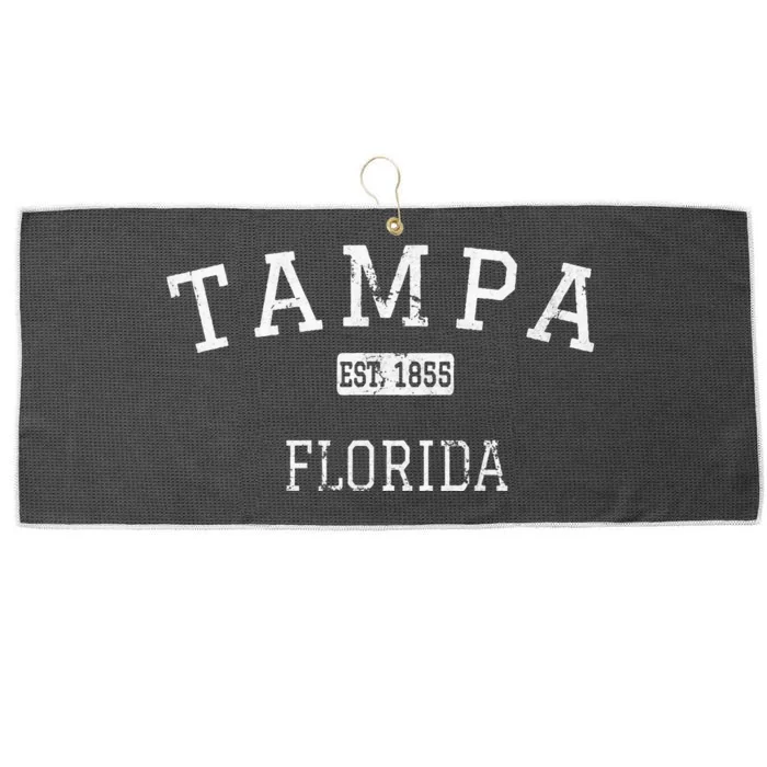 Tampa Florida FL Vintage Large Microfiber Waffle Golf Towel