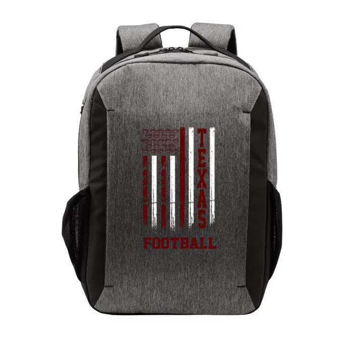 Texas Football Fan American Flag Vector Backpack