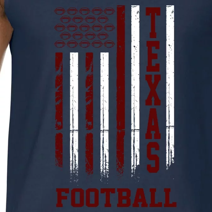 Texas Football Fan American Flag Comfort Colors® Tank Top