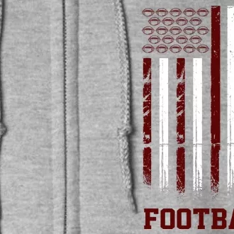 Texas Football Fan American Flag Full Zip Hoodie