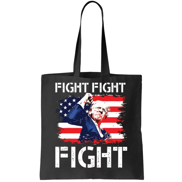 Trump Fight Fight Fight Trump Signals To Americans To Fight Tote Bag