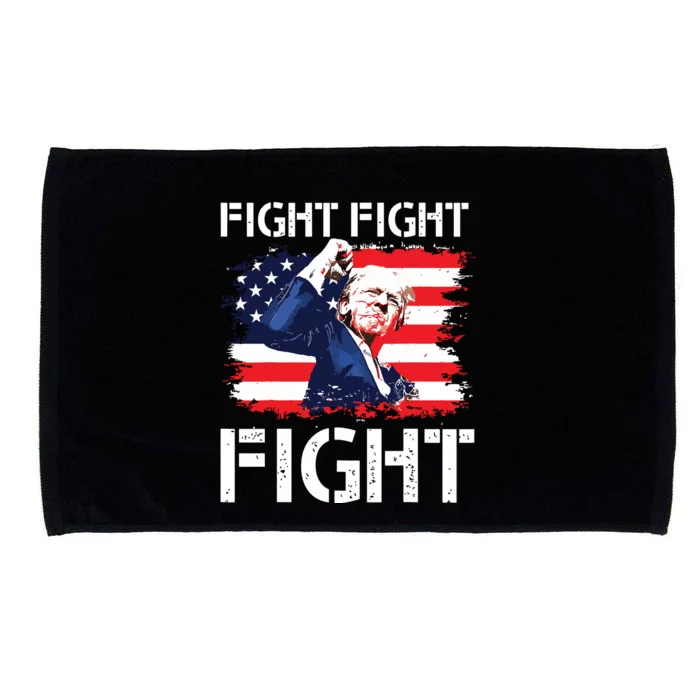 Trump Fight Fight Fight Trump Signals To Americans To Fight Microfiber Hand Towel