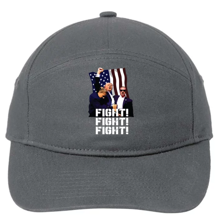 Trump Fight Fight Fight 7-Panel Snapback Hat