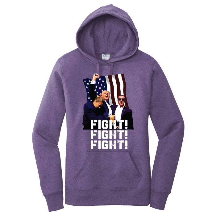 Trump Fight Fight Fight Women's Pullover Hoodie