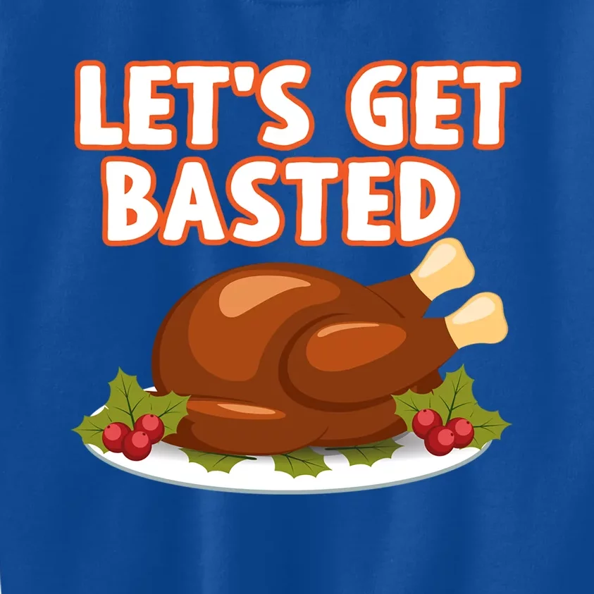 Thanksgiving Food Funny Turkey Gravy Lets Get Basted Gift Kids Sweatshirt