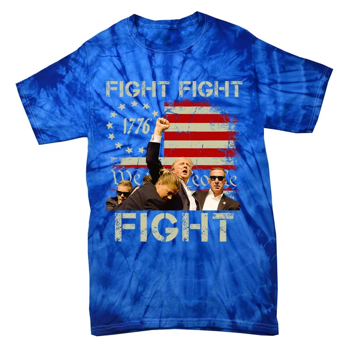 Trump Fight Fight Fight Trump Signals To Americans To Fight Cool Gift Tie-Dye T-Shirt