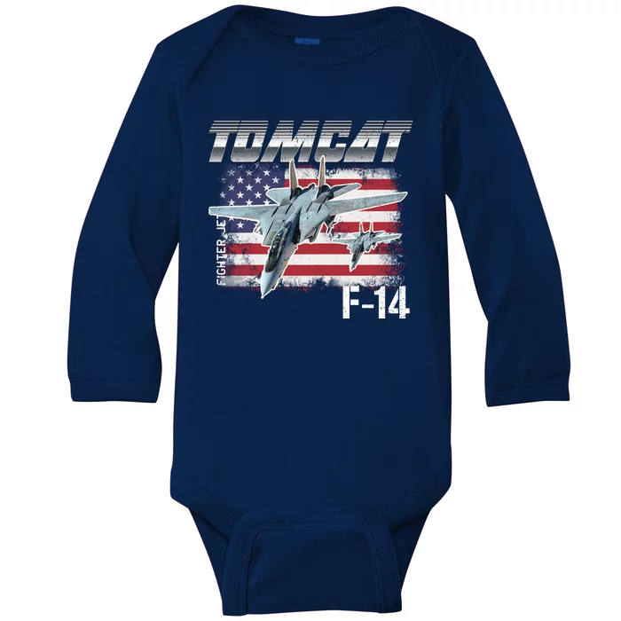 Tomcat F14 Fighter Jet Baby Long Sleeve Bodysuit