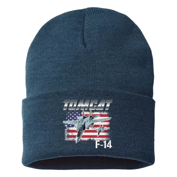 Tomcat F14 Fighter Jet Sustainable Knit Beanie