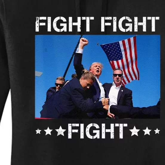 Trump Fight Fight Fight Women's Pullover Hoodie