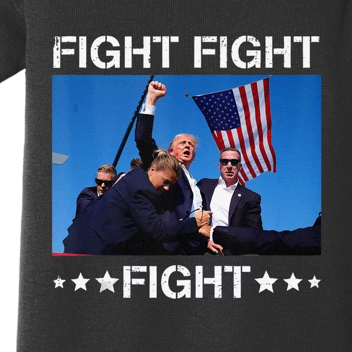 Trump Fight Fight Fight Baby Bodysuit