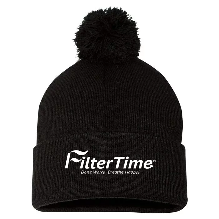 Team Filtertime Filter Time Pom Pom 12in Knit Beanie