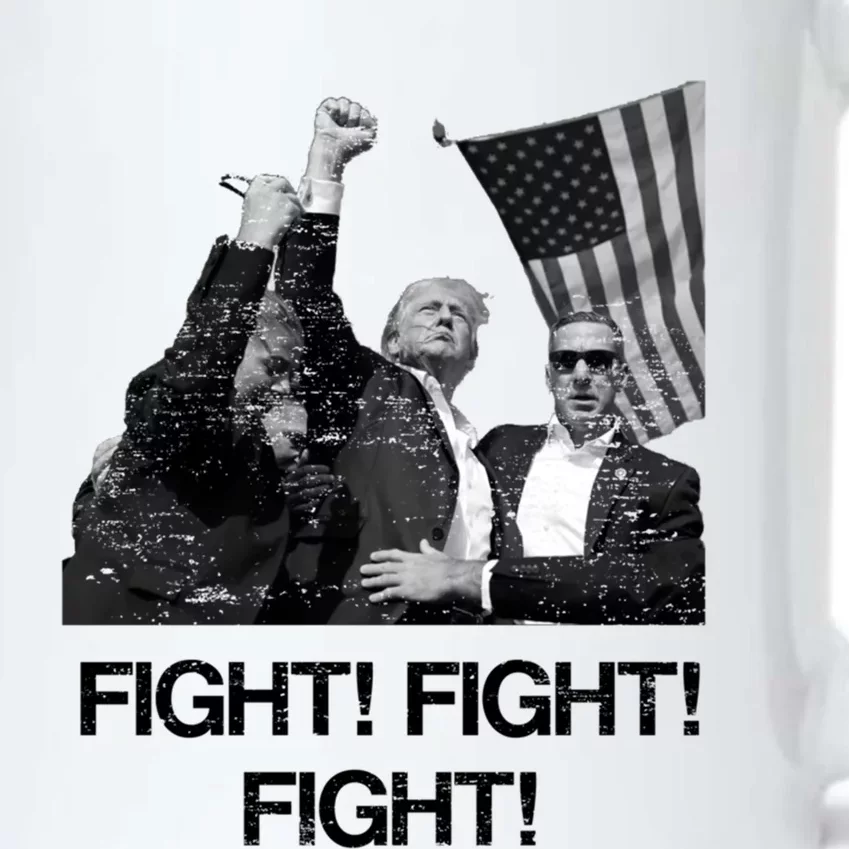 Trump Fight Fight Fighmeaningful Gift Patriotic Design Gift Black Color Changing Mug