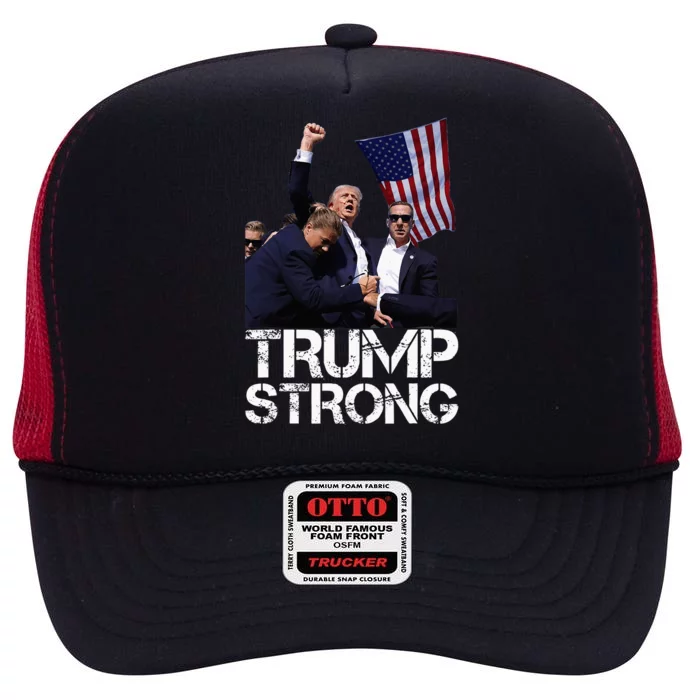 Trump Fight Fight Fight High Crown Mesh Trucker Hat