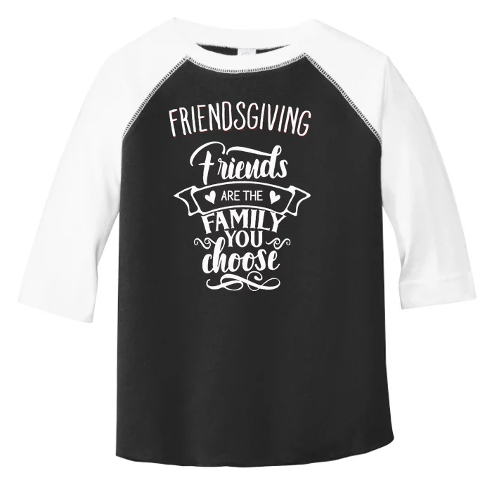 Thanksgiving Friendsgiving Family and Friends Matching Toddler Fine Jersey T-Shirt