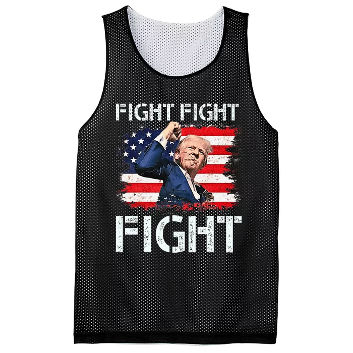 Trump Fight Fight Fight 2024 Mesh Reversible Basketball Jersey Tank