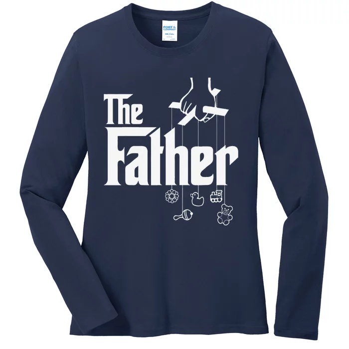 The Father! First Time Fathers Day New Dad Gift Ladies Long Sleeve Shirt