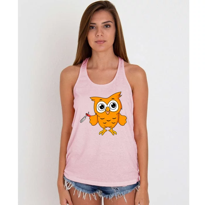 The Feathered Fist Women's Knotted Racerback Tank