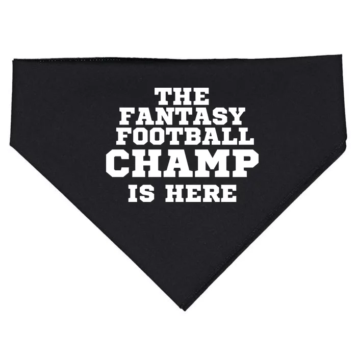 The Fantasy Football Champ Is Here, Fantasy Football Legend USA-Made Doggie Bandana