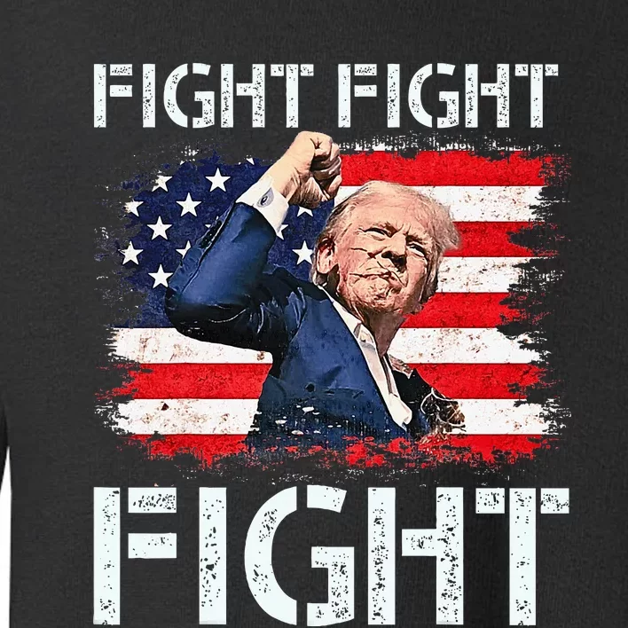 Trump Fight Fight Fight Trump Signals To Americans To Fight Toddler Sweatshirt