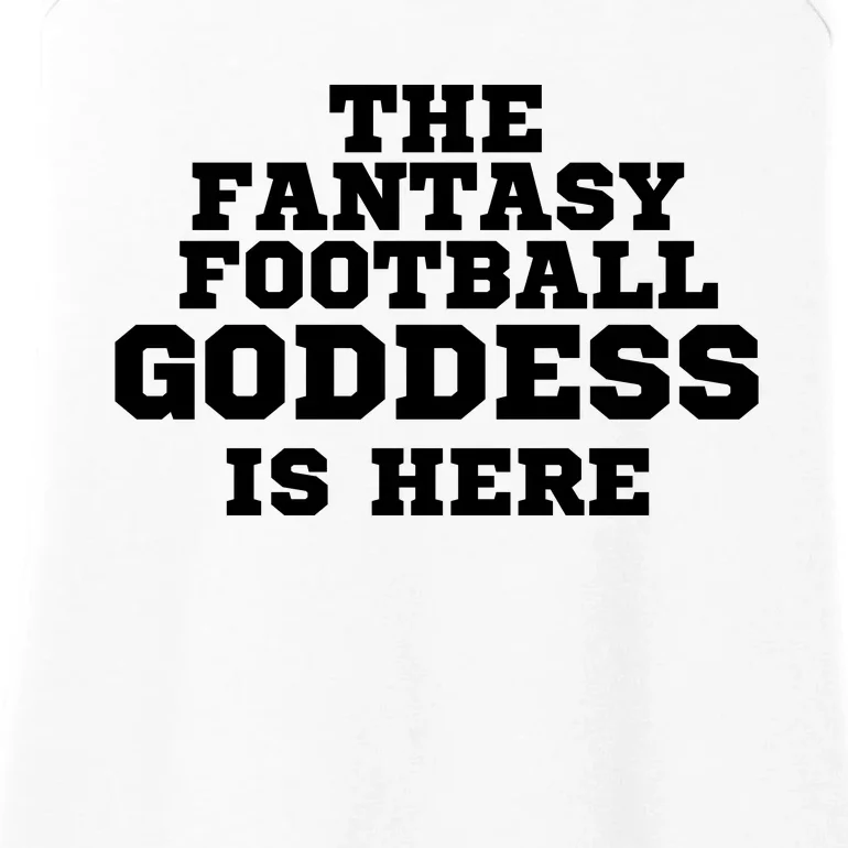 The Fantasy Football Goddess Is Here, Fantasy Football Guru Ladies Essential Tank