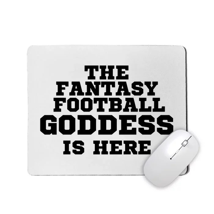 The Fantasy Football Goddess Is Here, Fantasy Football Guru Mousepad