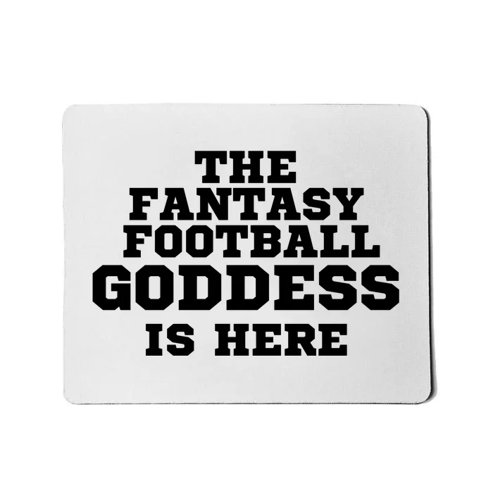 The Fantasy Football Goddess Is Here, Fantasy Football Guru Mousepad