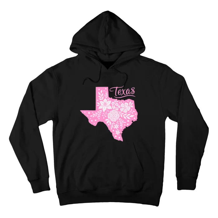 TEXAS Flower Floral Home State Texan Hoodie