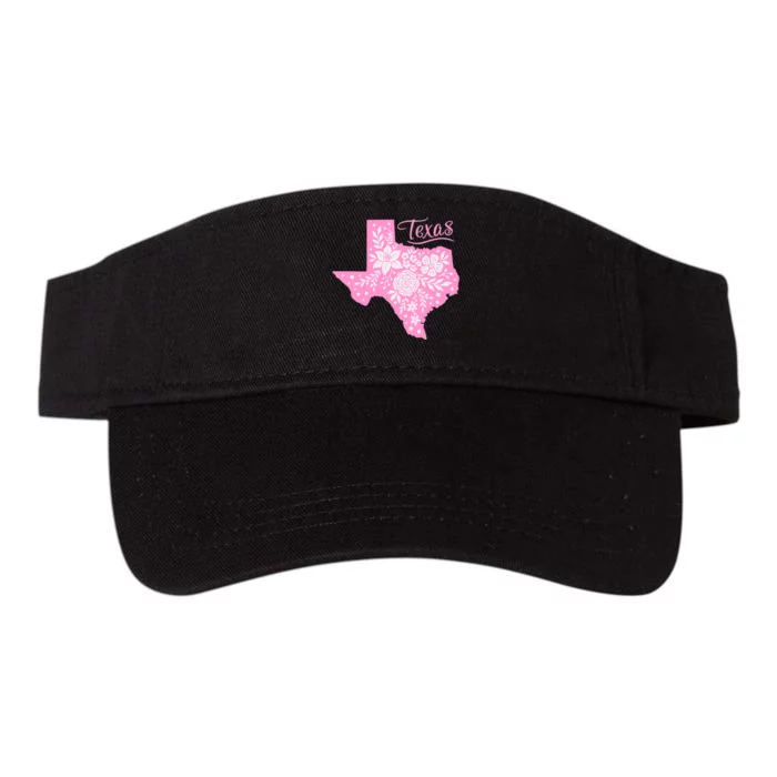 TEXAS Flower Floral Home State Texan Valucap Bio-Washed Visor