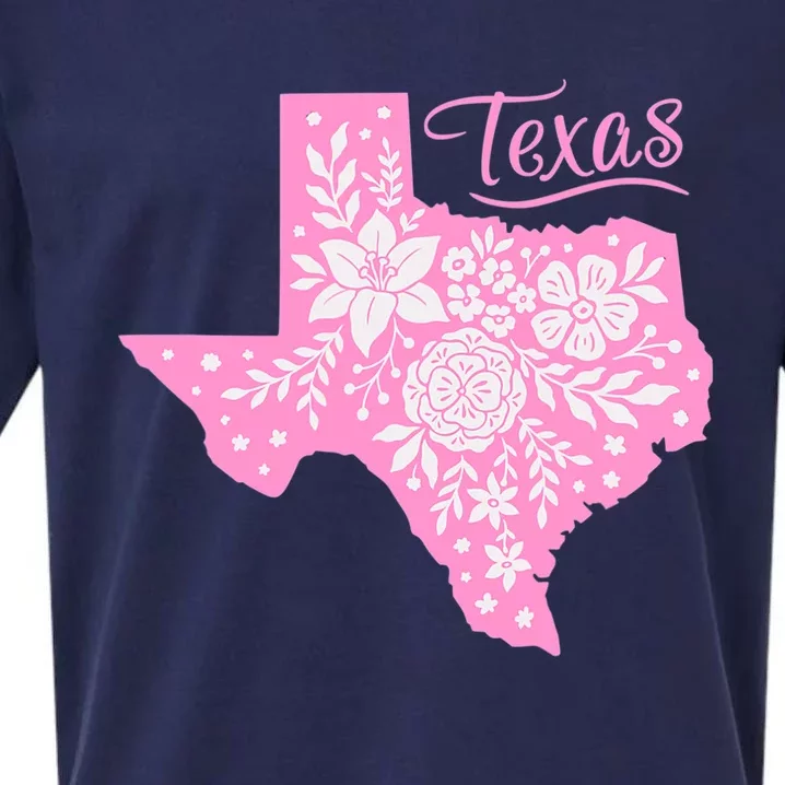 TEXAS Flower Floral Home State Texan Sueded Cloud Jersey T-Shirt