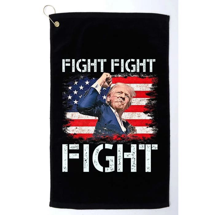 Trump Fight Fight Fight Trump Signals To Americans To Fight Platinum Collection Golf Towel