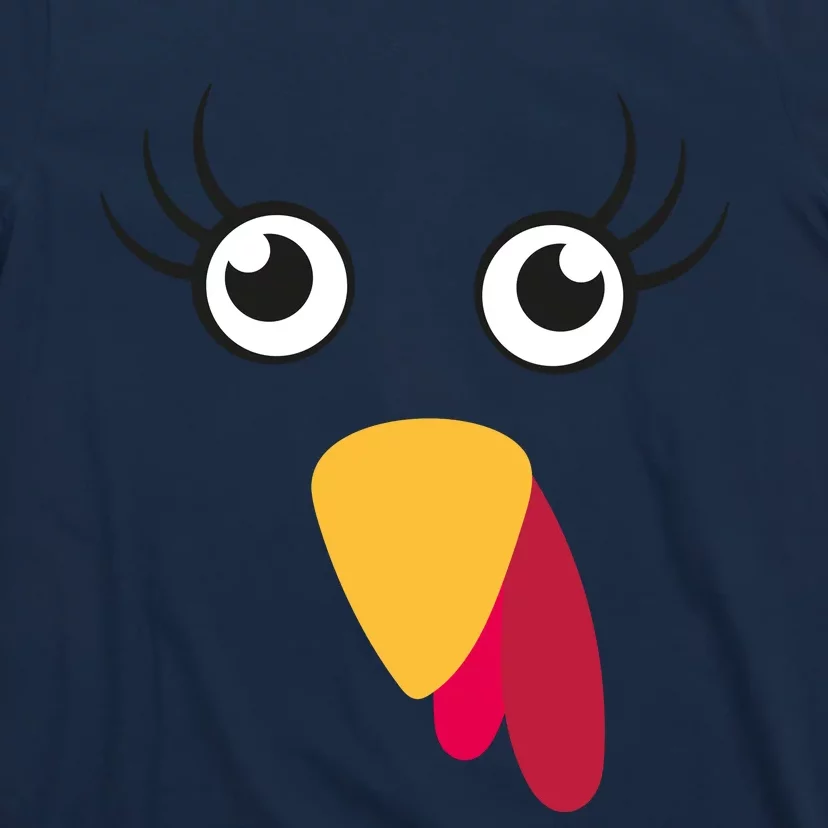 Turkey Face Funny Thanksgiving Day T-Shirt