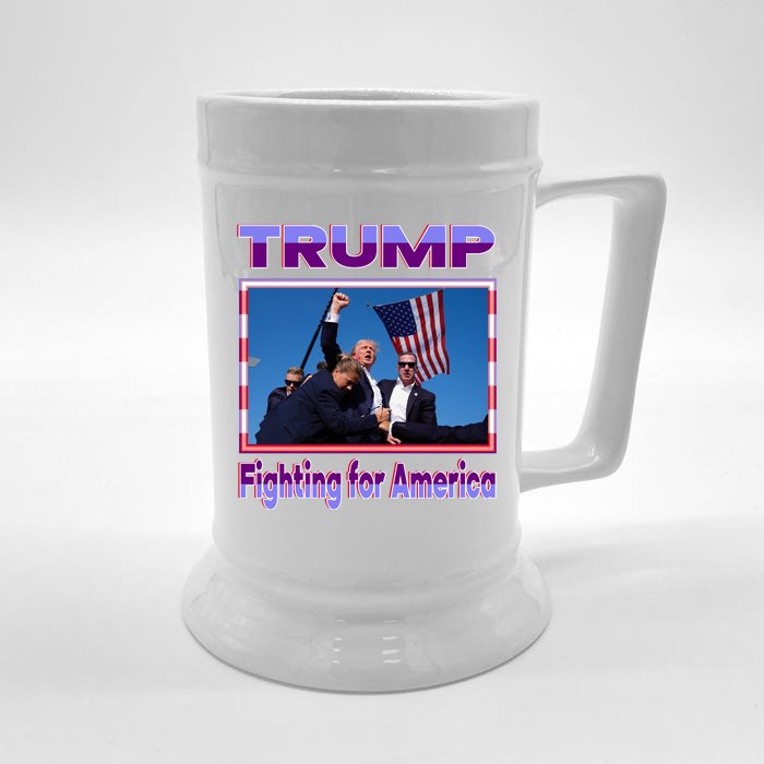 Trump Fighting For America Front & Back Beer Stein